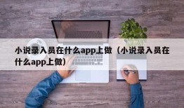 小说录入员在什么app上做（小说录入员在什么app上做）