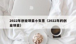 2022年创业项目小生意（2022年的创业项目）