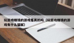 玩游戏赚钱的游戏是真的吗（玩游戏赚钱的游戏有什么猫腻）