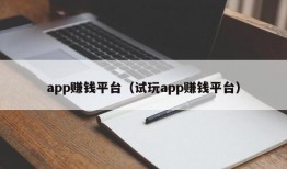 app赚钱平台（试玩app赚钱平台）